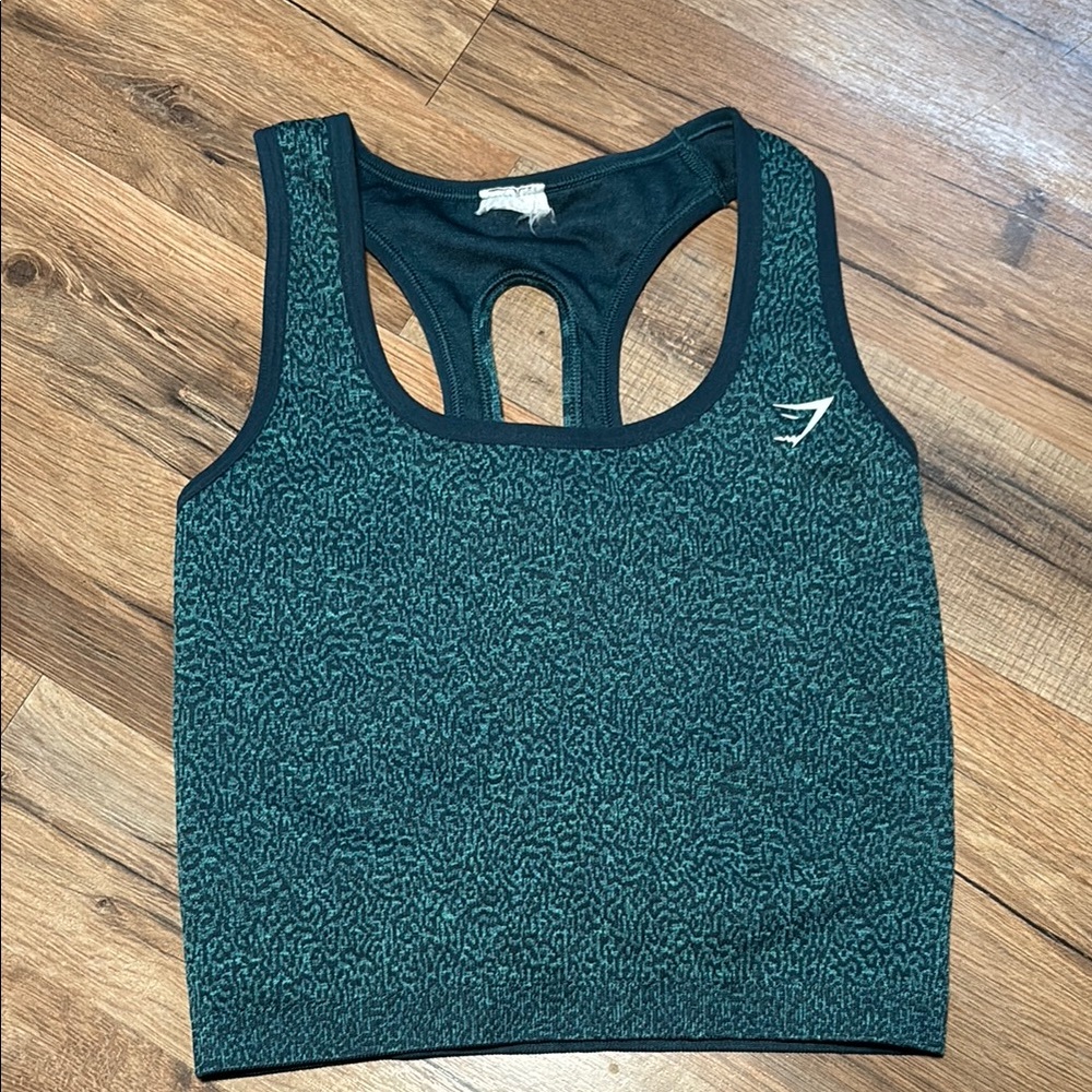 Gymshark Teal Adapt Animal Midi Tank